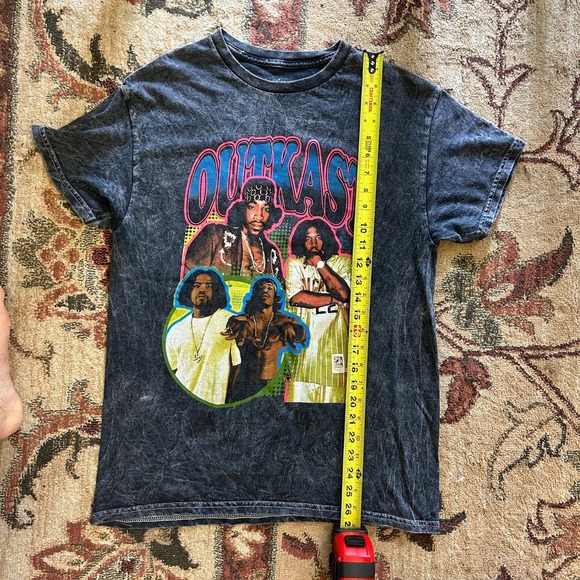 Outkast Vintage Style T-Shirt Band‎ Tee Music Graphic Black Gray Medium M - Picture 5 of 6